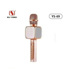 Y69 Bluetooth Karaoke Microphone - Rose Gold 