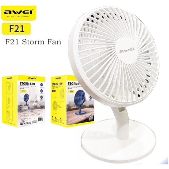 Awei F21 Mini Storm Fan Rechargeable 