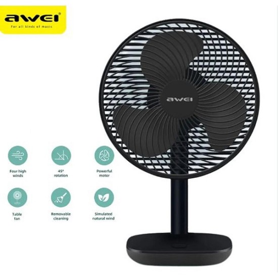 Awei F23 Mini Portable Fan 4 Speeds 4000mAh