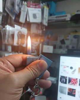 Card Gas Lighter Keyring