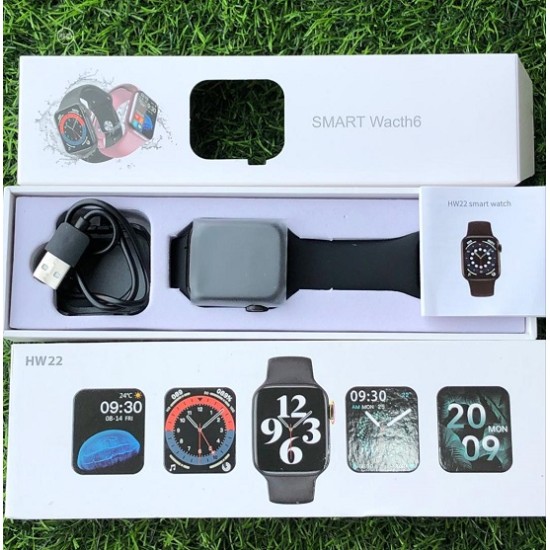 HW22 Smart Watch series 6 44MM 1.75 inch fitness watch waterproof BT call smart Fitness Tracker