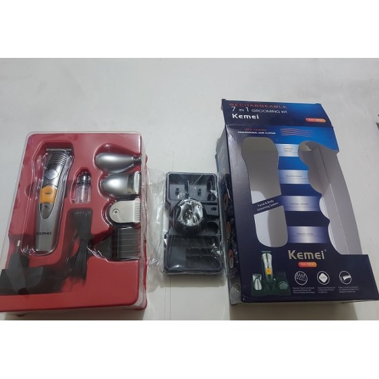 Kemei KM-580A Rechargeable 7 In 1 Grooming Kit Shaver And Trimmer