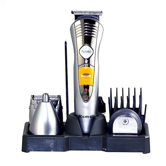 Kemei KM-580A Rechargeable 7 In 1 Grooming Kit Shaver And Trimmer