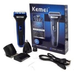 Kemei Km-6330 Double Battery 600mAh 3 in 1 Hair Clipper Grooming Kit Trimmer