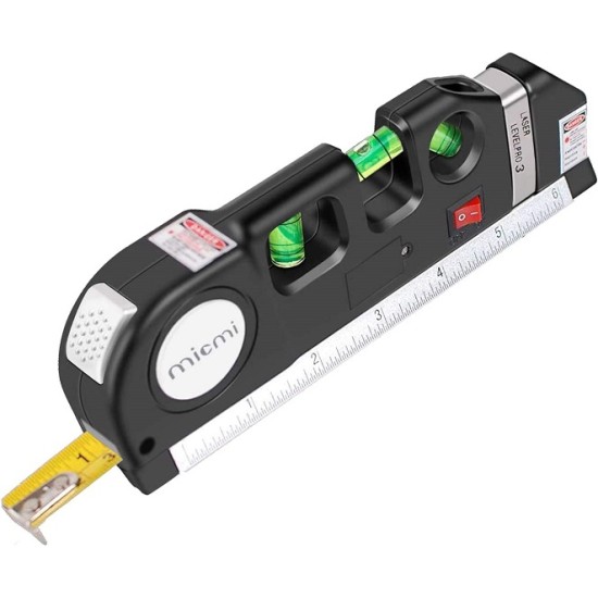 Laser Level Measurement Laser measure Line 8ft Laser Measurement Tape Ruler Adjusted Standard and Metric Rulers