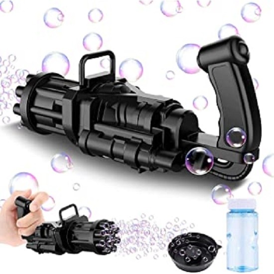 Bubble Machine Kids Bubble Gun - Black