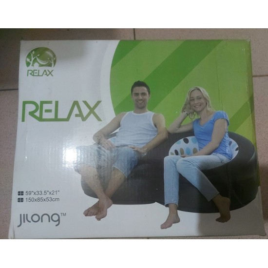 Jilong Relax Double Air Sofa With Electic Pumper