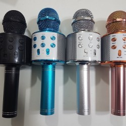 WS858 Bluetooth Karaoke Microphone With Voice Change Option Battery 1800mAh