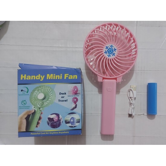 Mini Folding Charging Fan 2000mAh Battery Rechargeable 