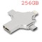 256GB OTG Flash Drive 4 Option Pen Drive Metal Body OTG Flash Drive USB 3.0