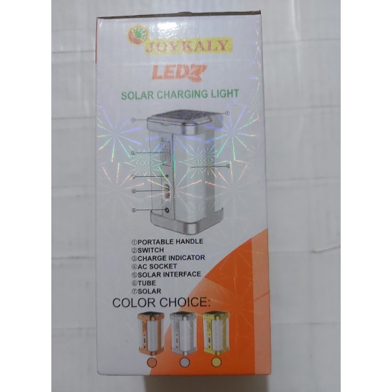 Joykaly YG-7977S Solar Charging Light Rechargeable 1200mAh Battery