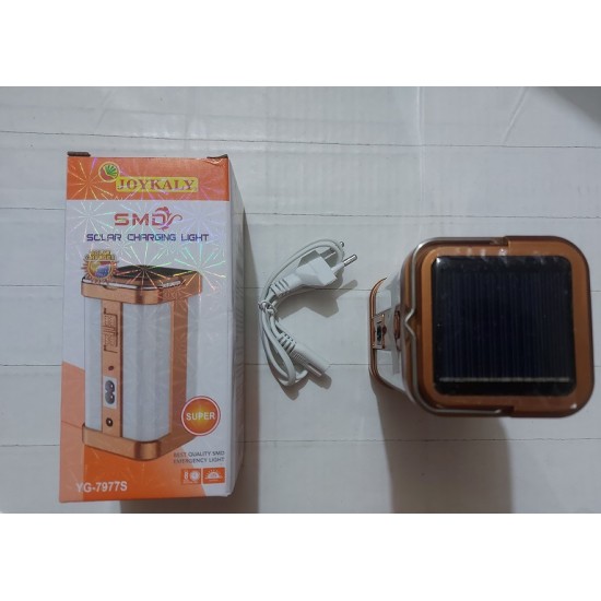 Joykaly YG-7977S Solar Charging Light Rechargeable 1200mAh Battery