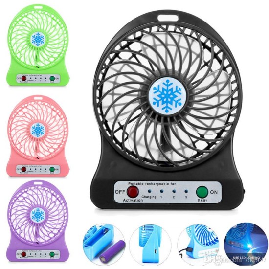 Mini Charging Fan 2200mAh Rechargeable