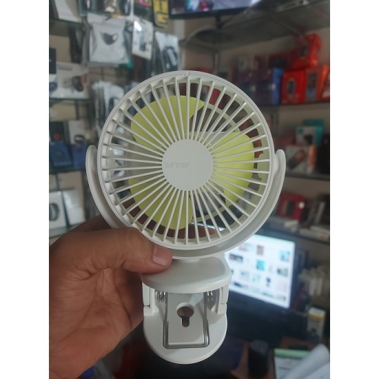 Jisulife FA29A Clip On Desk Fan 4000mAh Rechargeable 4 Speed Modes