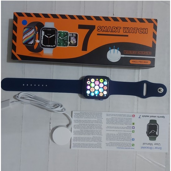 HW22 PRO Max Smart Watch Wireless Charger Waterproof Battery 200mAh
