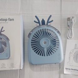 F5 Water Spray Desktop Fan 2000mAh Rechargeable 