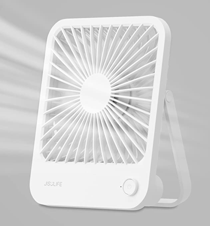 Buy Best jisulife FA26A Utlra Thin Table Fan 2000mAh Battery Price in