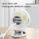 Jisulife FA29A Clip On Desk Fan 4000mAh Rechargeable 4 Speed Modes