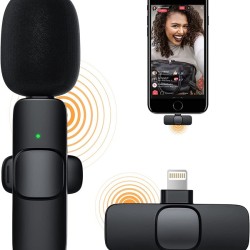 K8 Wireless Clip Microphone For Lighting Rechargeable