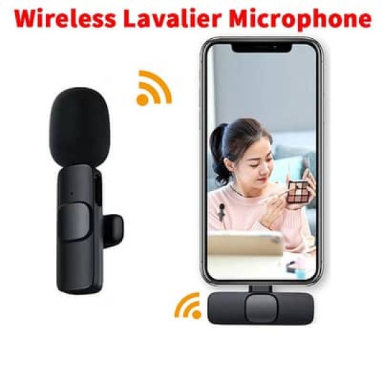 K8 Wireless Clip Microphone For Type-C Rechargeable