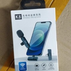 K8 Wireless Clip Microphone For Type-C Rechargeable
