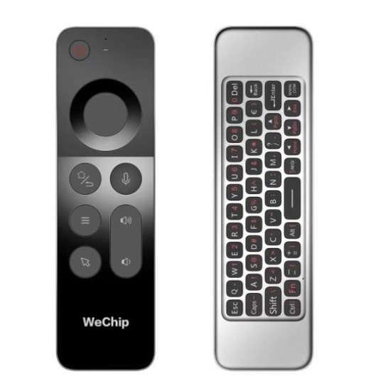 Wechip W3 Air Mouse Voice Control With Keyboard Rechargeable