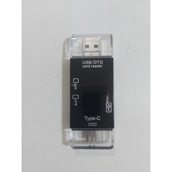 6 in 1 OTG Mobile Card Reader Support Micro USB, Type-C And USB Port