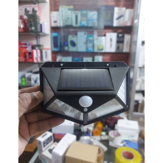 AR108 Solar Power Well Light 100 LED Motion Sensor With 2200mAh Battery