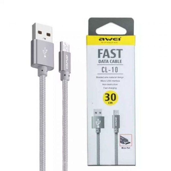 Awei CL-10 Fast Charging Date Cable - Micro USB