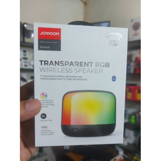 JOYROOM JR-ML03 Transparent RGB Bluetooth Speaker