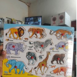Kids Animal Matching Puzzle Card Board 