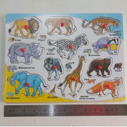 Kids Animal Matching Puzzle Card Board 