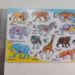 Kids Animal Matching Puzzle Card Board 