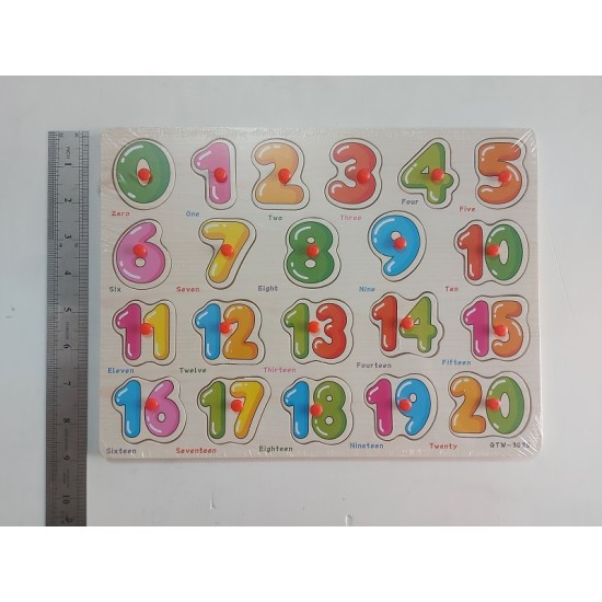 Kids Number Matching Puzzle Card Board 