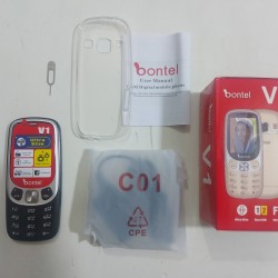 Bontel V1 Ultra Slim Phone Dual Sim With Cover Warranty
