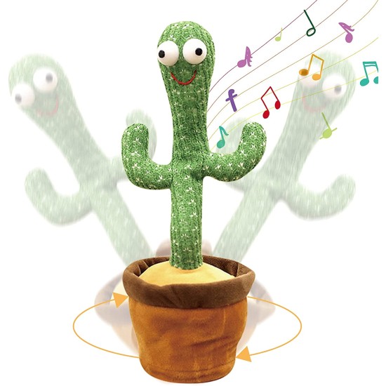 Dancing Cactus Plush Kids Toy Talking 