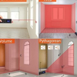 H6 Digital Laser Distance Meter 40 Meter Rechargeable