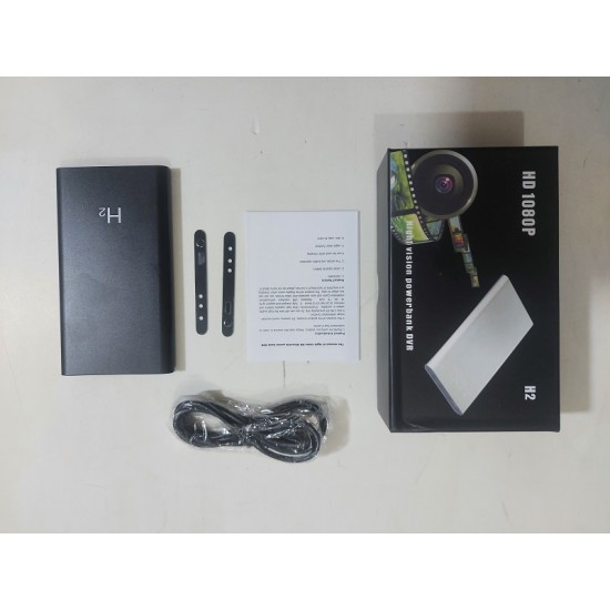 H2 Power Bank Camera 1080P Night Vision 5000mAh Battery 8 Hour Video