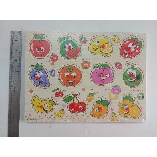 Kids Fruits Matching Puzzle Card Board 