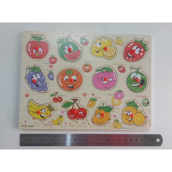 Kids Fruits Matching Puzzle Card Board 