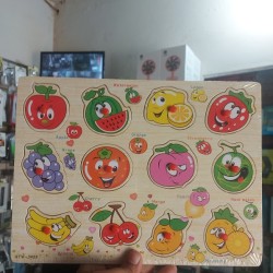 Kids Fruits Matching Puzzle Card Board 