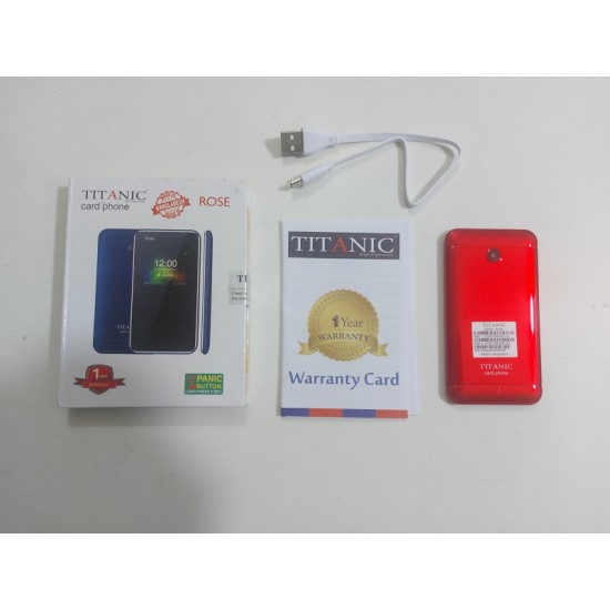 Titanic Rose Card Phone Dual Sim Camera - Red