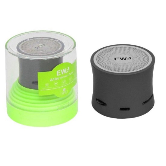 EWA A104 Mini Bluetooth Speakers With MP3 Player - Gray