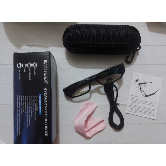 Eyewear Video Recorder 1080p HD Sunglass Camera 12MP