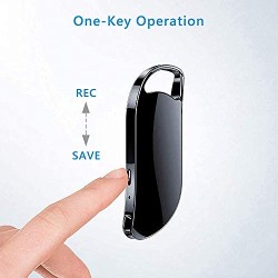 Keychain Voice Recorder 32GB Memory 24 Hour Record