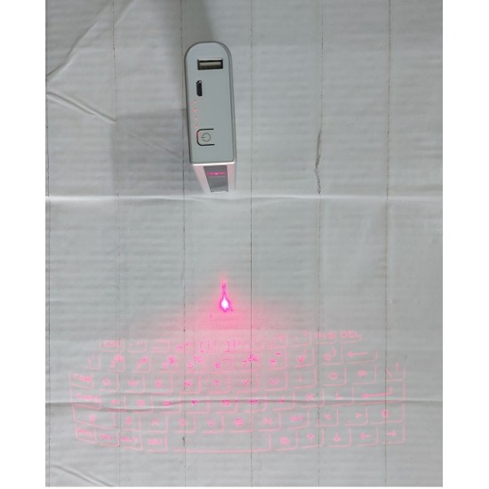 Mini Bluetooth Virtual Projector Laser Keyboard With 5200mAh Power Bank