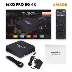 MXQ Pro Android TV Box 4K Quad Core 4GB RAM 64GB ROM