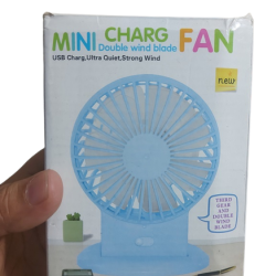 Mini Charge Double Wind Blade Fan Rechargeable