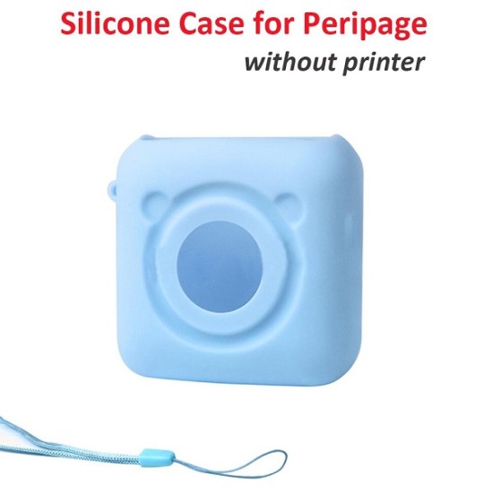 PeriPage A6 Thermal Printer Silicone Case with Strap - Blue