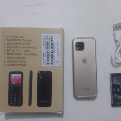 A1B Super Slim Card Phone Dual Sim And Memory Card Gold
